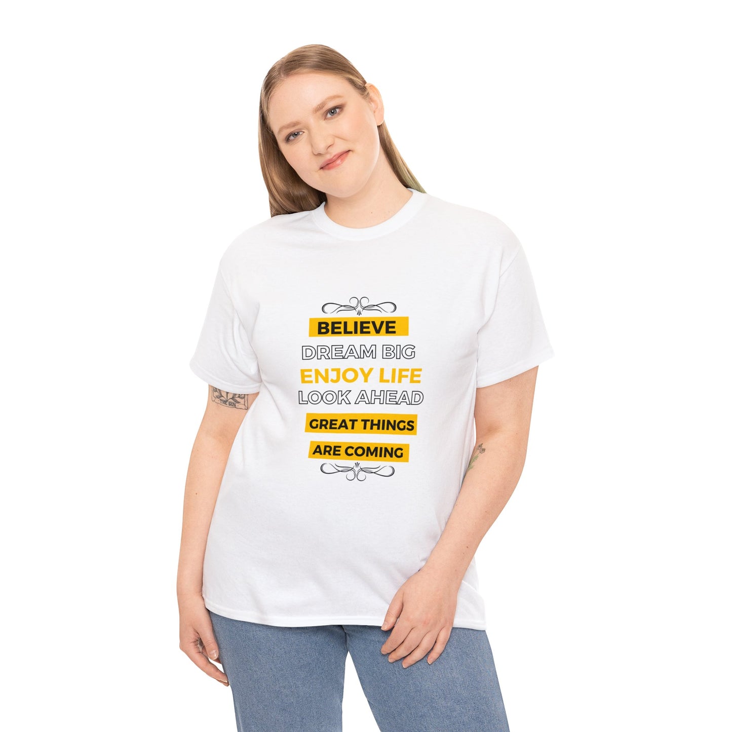 Believe & Dream Big T-shirt White
