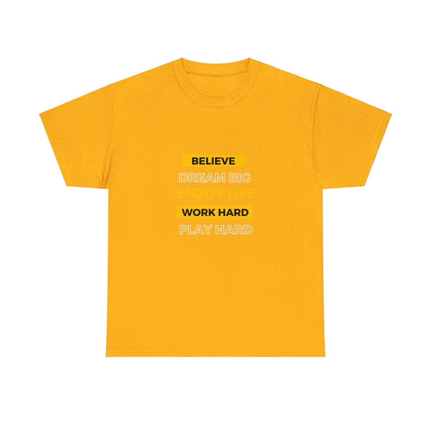 Believe T-shirt Gold