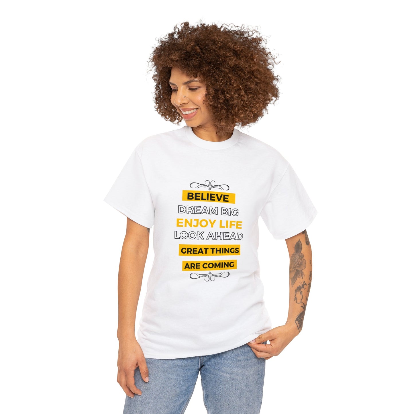 Believe & Dream Big T-shirt White