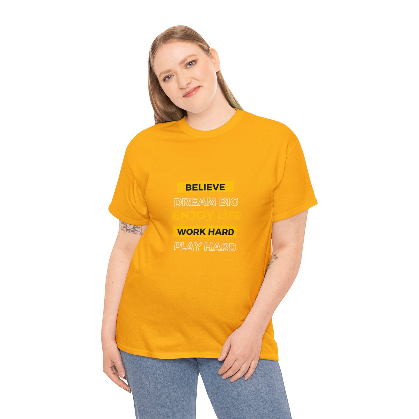 Believe T-shirt Gold